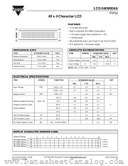 LCD-040M004A datasheet pdf Vishay