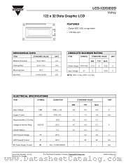 LCD-122G032D datasheet pdf Vishay