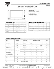 LCD-240G128A datasheet pdf Vishay