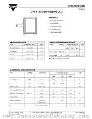 LCD-240X160B datasheet pdf Vishay
