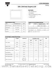 LCD-240X240A datasheet pdf Vishay