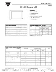 LCD-320C240A datasheet pdf Vishay