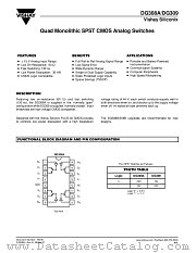 DG309 datasheet pdf Vishay