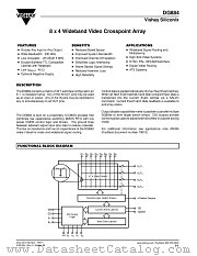 DG884 datasheet pdf Vishay
