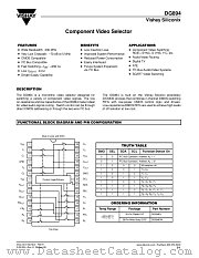 DG894 datasheet pdf Vishay