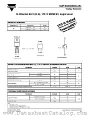 SUP40N06-25L datasheet pdf Vishay