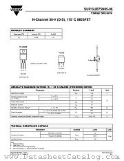 SUP75N05-06 datasheet pdf Vishay