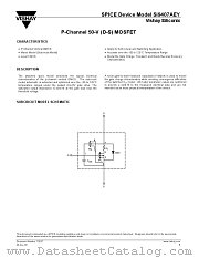 SI9407AEY-DS datasheet pdf Vishay