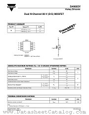 SI4980DY datasheet pdf Vishay