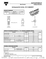 SUP75N05-07 datasheet pdf Vishay