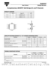 SI4501DY datasheet pdf Vishay