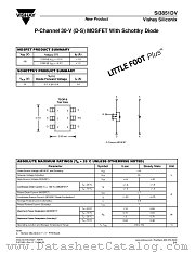 SI3851DV datasheet pdf Vishay
