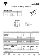 SI1903DL datasheet pdf Vishay
