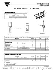 SUB15P01-52 datasheet pdf Vishay