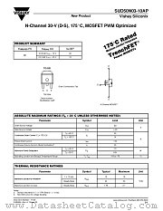 SUD50N03-10AP datasheet pdf Vishay