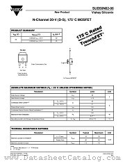 SUD50N02-06 datasheet pdf Vishay