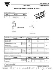 SUD40N10-25 datasheet pdf Vishay