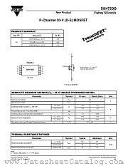 SI6473DQ datasheet pdf Vishay