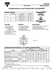 SI1016X datasheet pdf Vishay