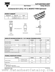SUP70N03-09BP datasheet pdf Vishay