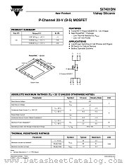 SI7401DN datasheet pdf Vishay