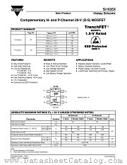 SI1035X datasheet pdf Vishay