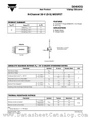 SI6404DQ datasheet pdf Vishay