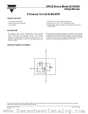 SI7405DN-DS datasheet pdf Vishay