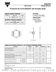 SI4837DY datasheet pdf Vishay