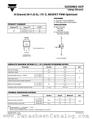 SUD50N03-10CP datasheet pdf Vishay