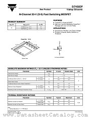 SI7458DP datasheet pdf Vishay