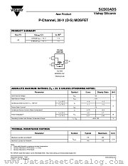 SI2303ADS datasheet pdf Vishay