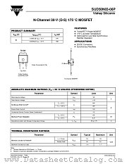 SUD50N03-06P datasheet pdf Vishay