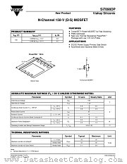 SI7898DP datasheet pdf Vishay