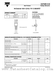 SUP28N15-52 datasheet pdf Vishay