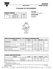 SI2333DS datasheet pdf Vishay