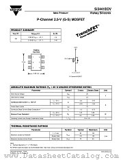 SI3441BDV datasheet pdf Vishay
