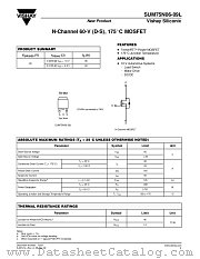 SUM75N06-09L datasheet pdf Vishay
