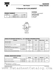 SI2343DS datasheet pdf Vishay