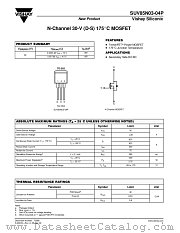 SUV85N03-04P datasheet pdf Vishay