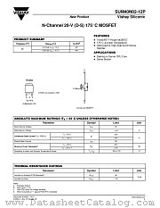 SUM40N02-12P datasheet pdf Vishay