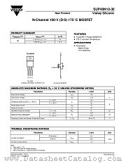 SUP40N10-30 datasheet pdf Vishay