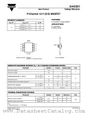 SI4453DY datasheet pdf Vishay