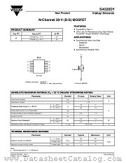 SI4320DY datasheet pdf Vishay