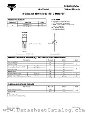 SUP80N15-20L datasheet pdf Vishay