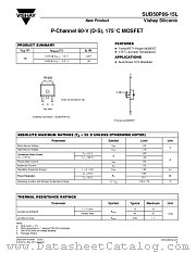 SUD50P06-15L datasheet pdf Vishay