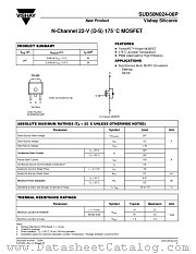 SUD50N024-06P datasheet pdf Vishay