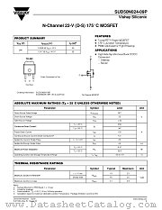 SUD50N024-09P datasheet pdf Vishay