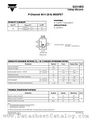 SI2319DS datasheet pdf Vishay