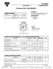 SI1433DH datasheet pdf Vishay